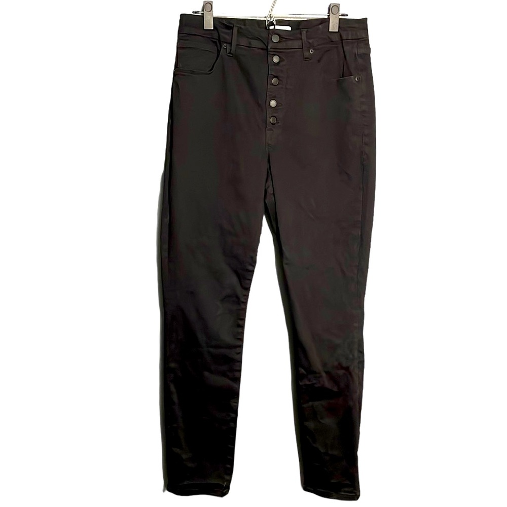 GOOD AMERICAN Good Waist High Rise Skinny Jeans Button Closure